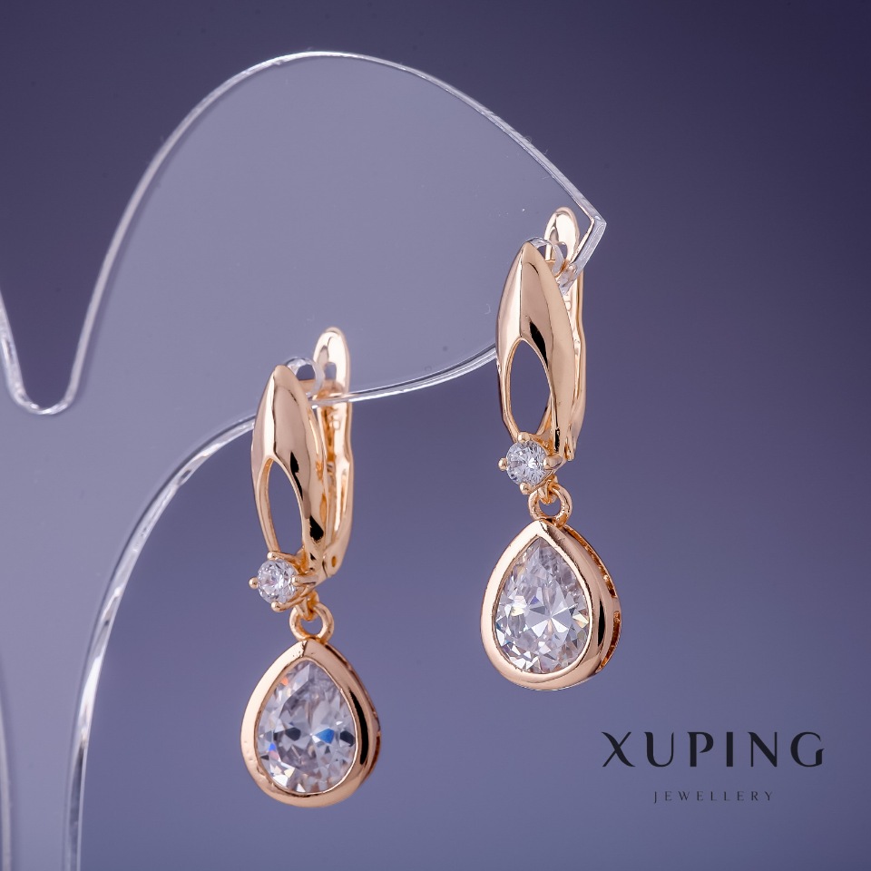 

Серьги Xuping 28х9мм " позолота 18К ", ida25288