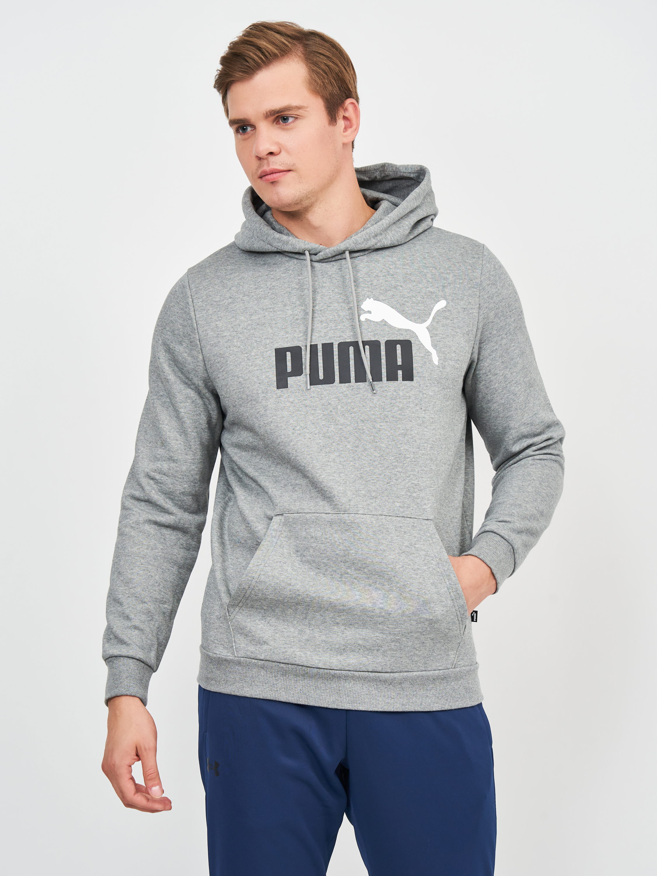 

Худи Puma ESS+ 2 Col Big Logo Hoodie 58676403 2XL Medium Gray Heather