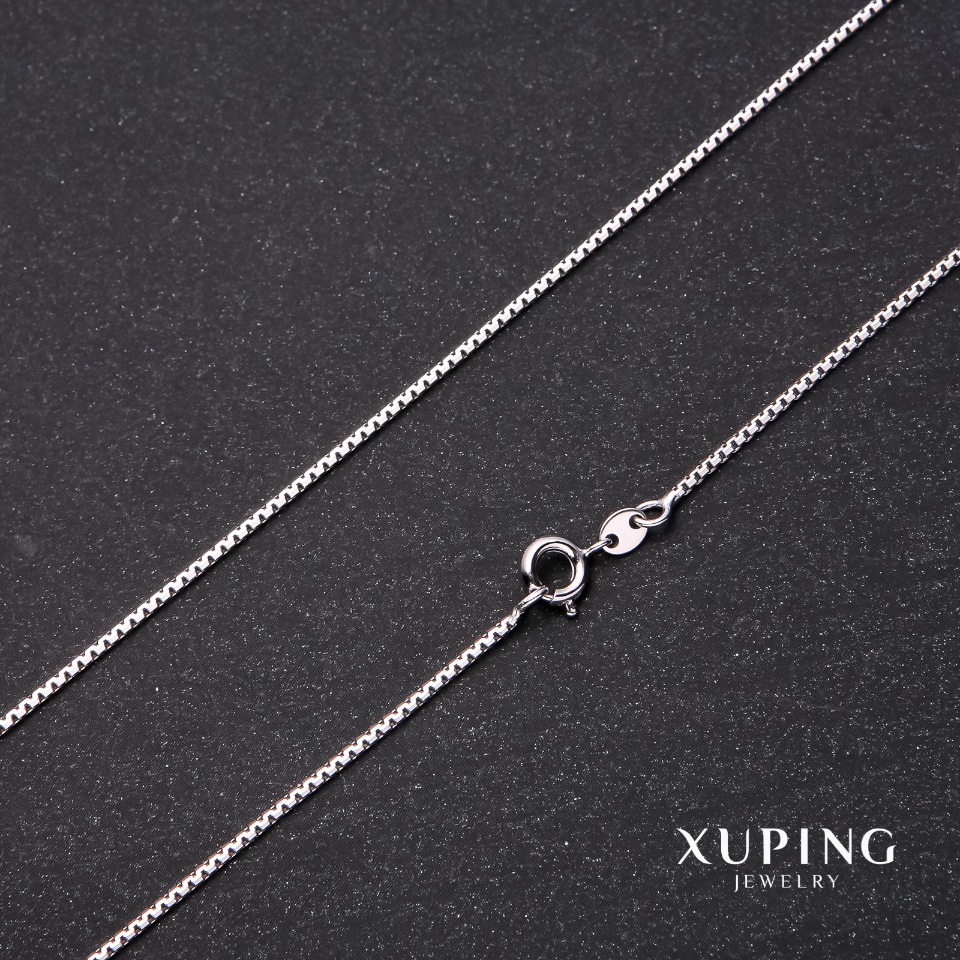 

Цепочка Xuping плетение Квадрат, длина 45см, толщина 1,4мм Родий, ida35372