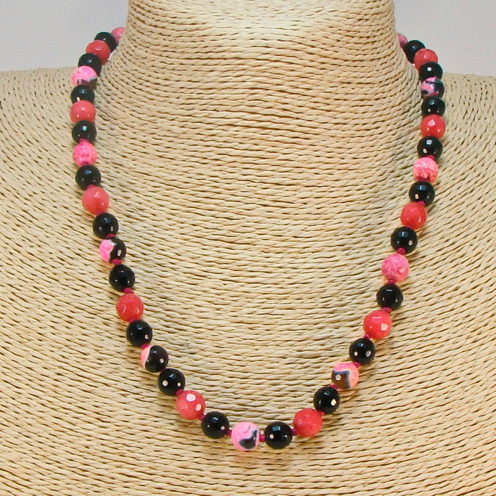 

Бусы из агата гранённые (8 мм), fazS0316