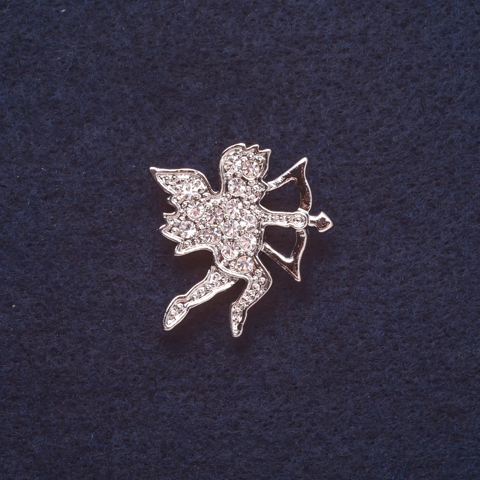 

Брошь "Купидон" цвет металла серебро 2,5х2,5см, ida17542