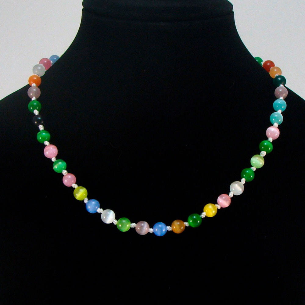 

Бусы из кошачьего глаза (8 мм), fazS1160