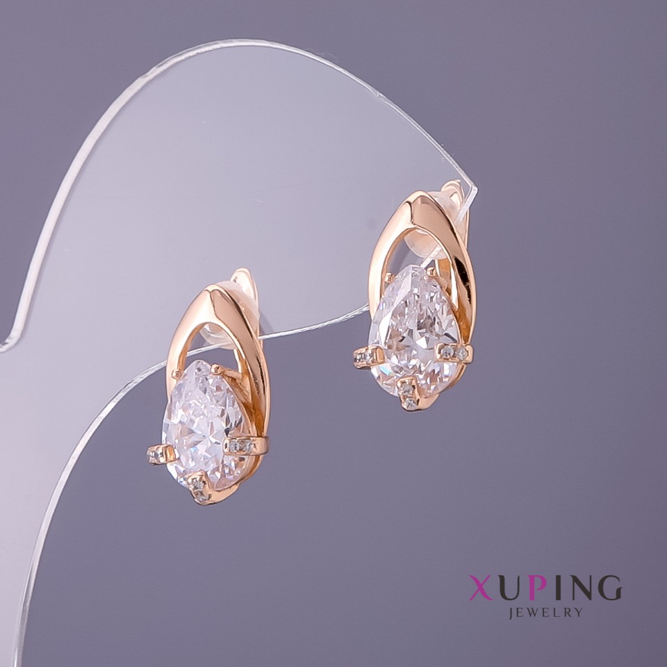

Серьги Xuping белые камни, диаметр 9мм L16-мм цвет золото, ida18581