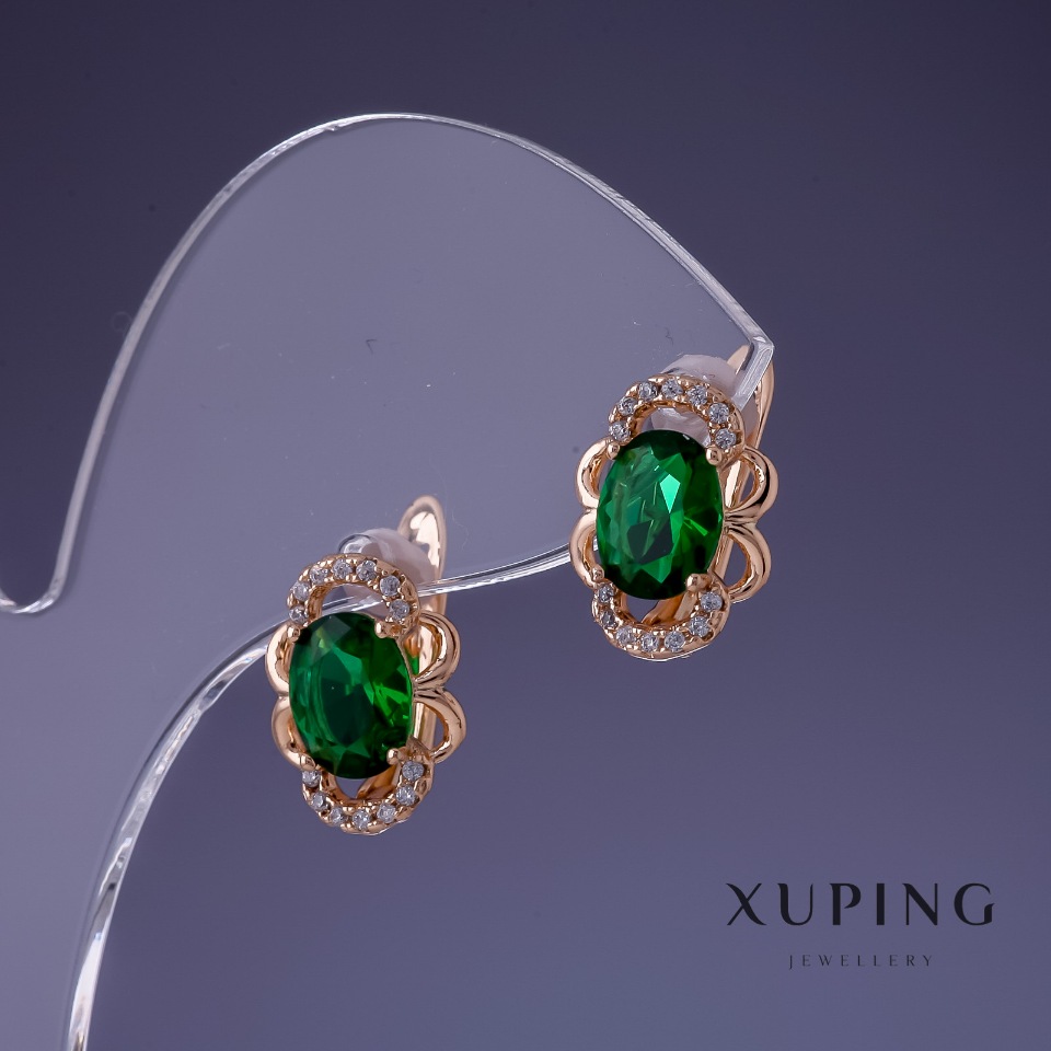 

Серьги Xuping 12х15мм " позолота 18К ", ida25203