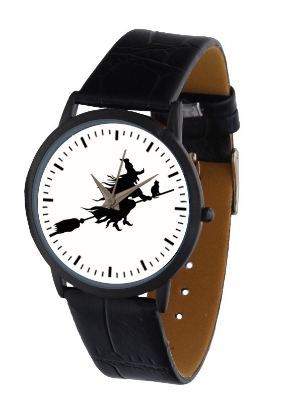 

Часы женские NewDay Sl167g Хэллоуин Ведьма с котом на метле