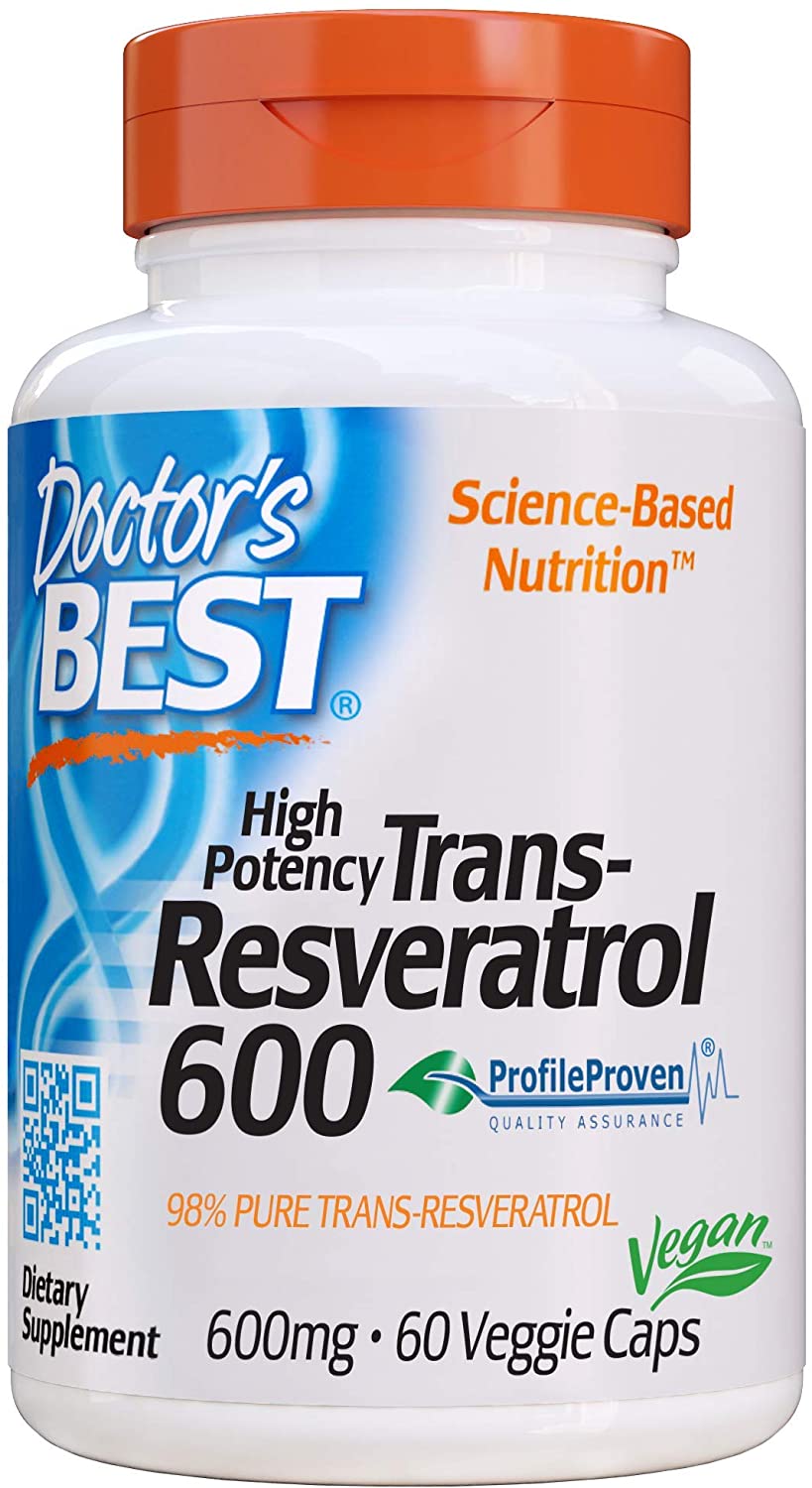 

Doctor's Best High Potency Trans-Resveratrol 600 600 mg 60 капсул (4384303726)