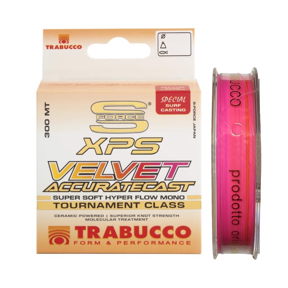 

Леска серфовая Trabucco S-force Velvete Accurat Cast 0,25мм 300м 6.67кг