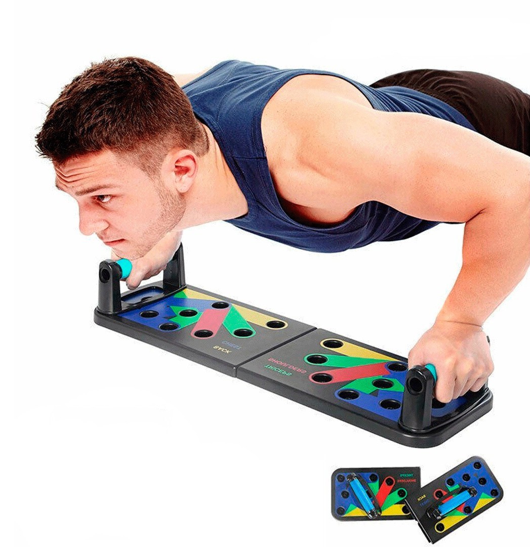 

Доска с упорами для отжимания разным хватом Foldable Push Up Board JT-006 (1008358-Black)