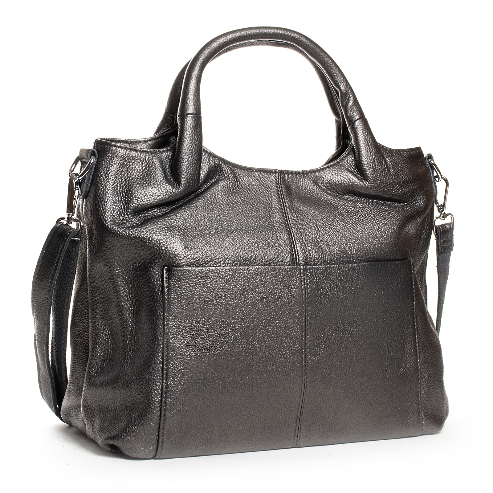 

Сумка Женская Классическая кожа ALEX RAI 02-09 08-9502-9 silver-grey