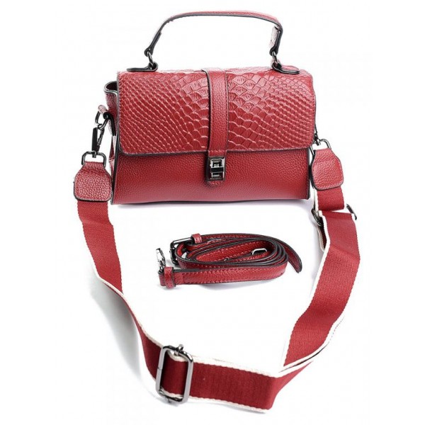 

Женская сумка кожа Parse NO-5505 D.Red