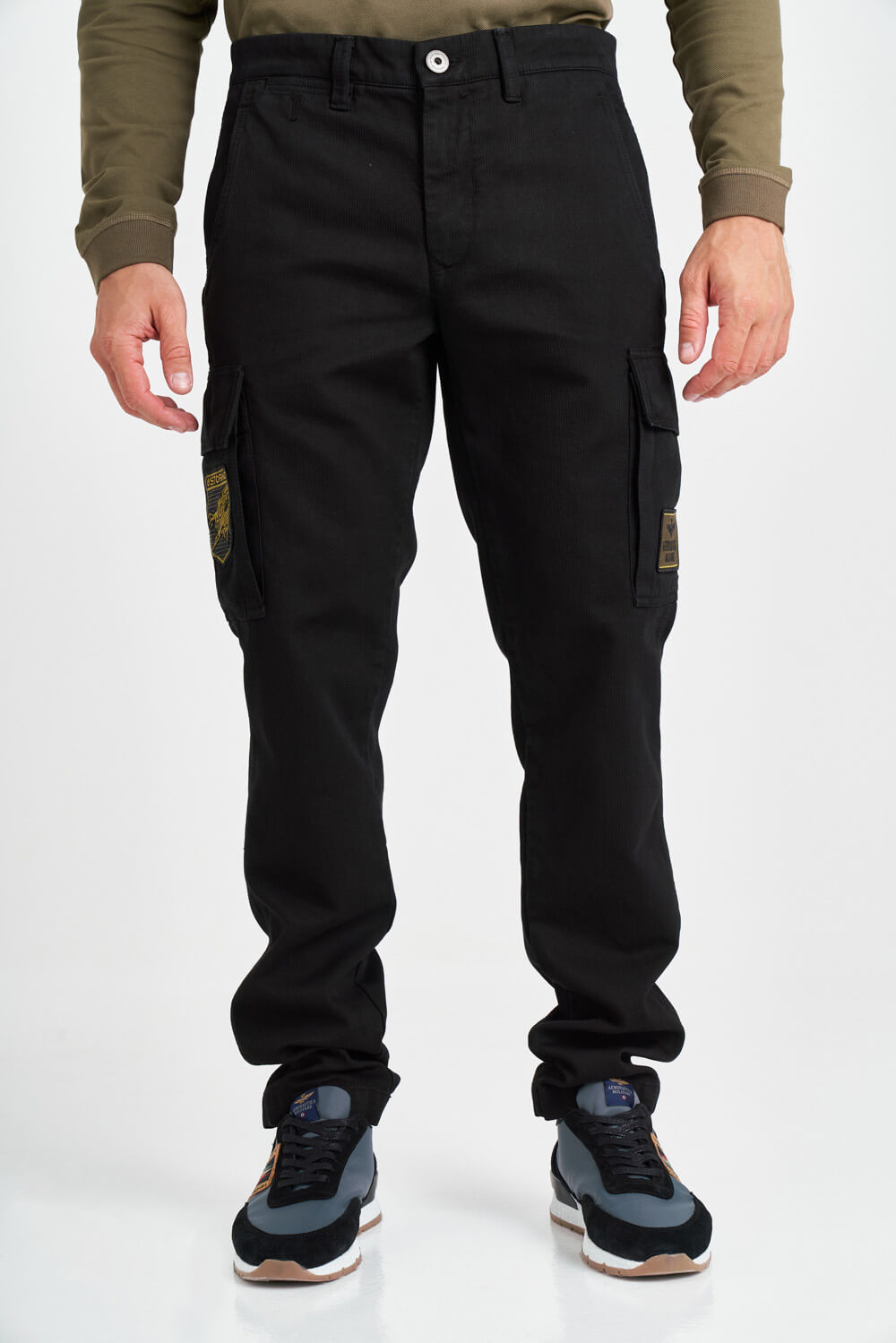 

Черные штаны с патчами Aeronautica Militare 4354, Черные штаны с патчами Aeronautica Militare 4354 56