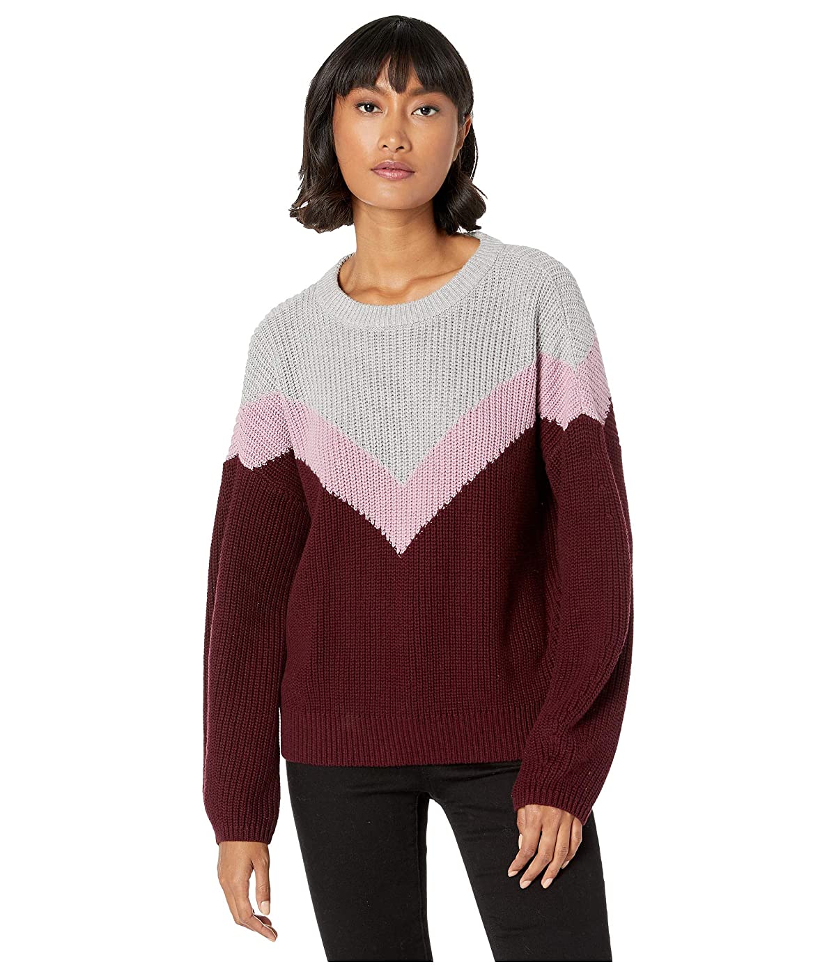 

Свитер 1.STATE Chevron Front Crew Neck Mahogany, L (48)