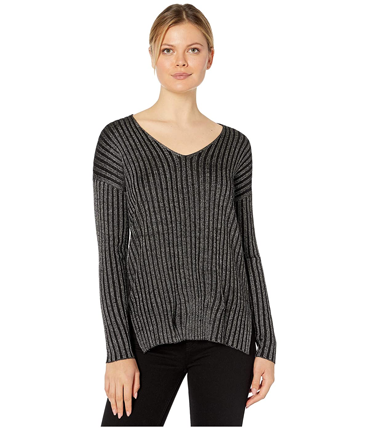 

Свитер Vince Camuto Rib Stripe Lurex Rich Black, S (44)