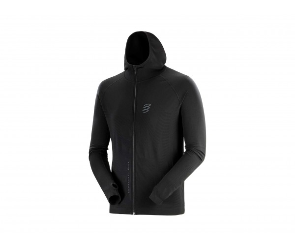 

Кофта Compressport 3D THERMO SEAMLESS ZIP HOODIE BE 2020 L Черная
