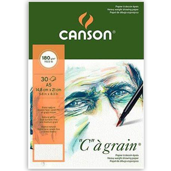 

Альбом для эскизов Canson C a Grain 180 гр A5 30л. (0060-609)