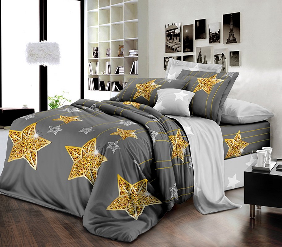 

Постельное белье MirSon 17-0422 Golden Star Семейный украина, бязь
