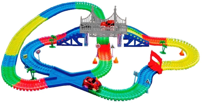 

Детская игрушечная дорога Supretto Magic Tracks 360 деталей + 2 машинки Mega Set (5486-0001)