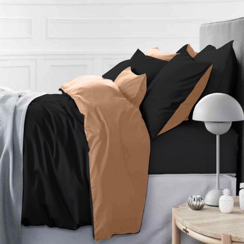 

Постельное белье MirSon 0165+0055 Dark Coffee King Size италия, сатин