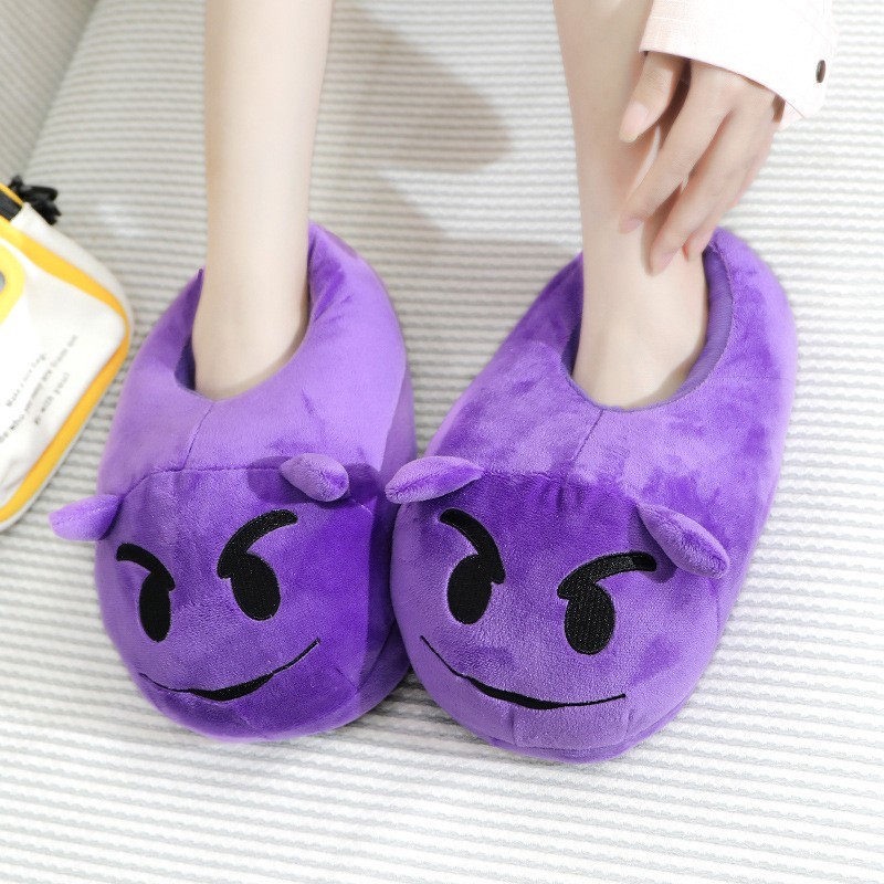 

Тапочки кигуруми чертята Kigurumi Домашние Фиолетовые Плюшевые тканевые 35-43 (3020)