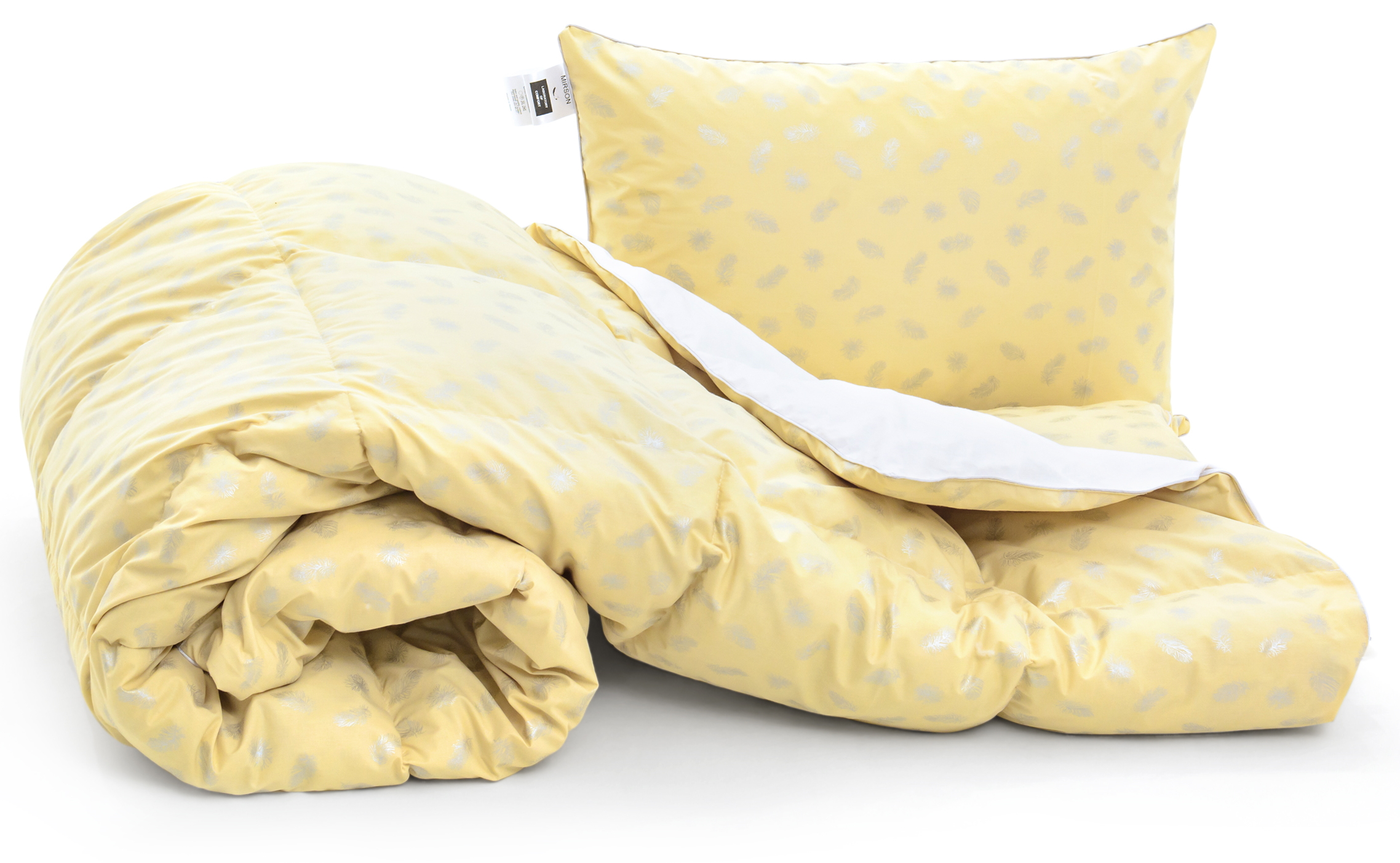 

Набор MirSon Karmen 2100 "Bio-Beige" (одеяло + подушка 50*70 мягкая) 220х240 см + 50х70 см италия, био-пух