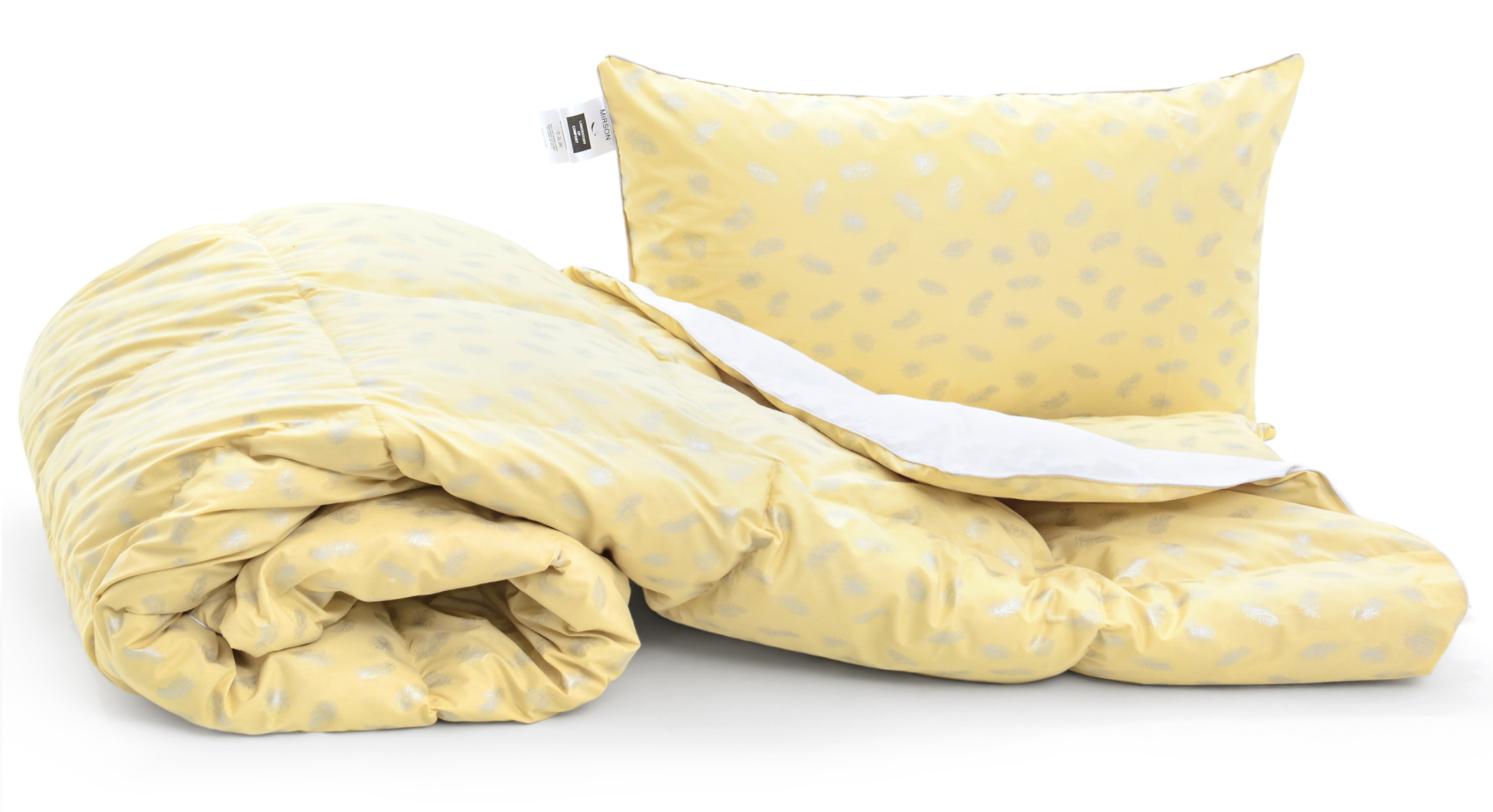 

Набор MirSon Karmen 1951 "Bio-Beige" (одеяло + подушка 50*70 мягкая) 140х205 см + 50х70 см италия, био-пух