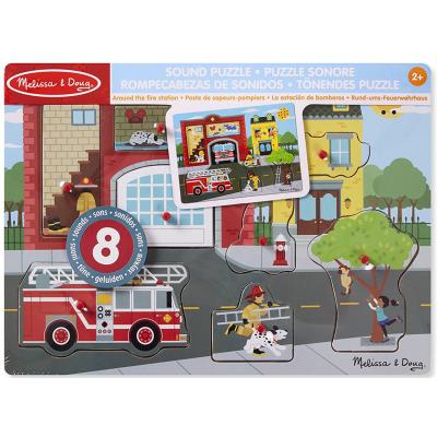 

Развивающая игрушка Melissa&Doug Звуковой пазл "Пожарная часть" (MD10736)