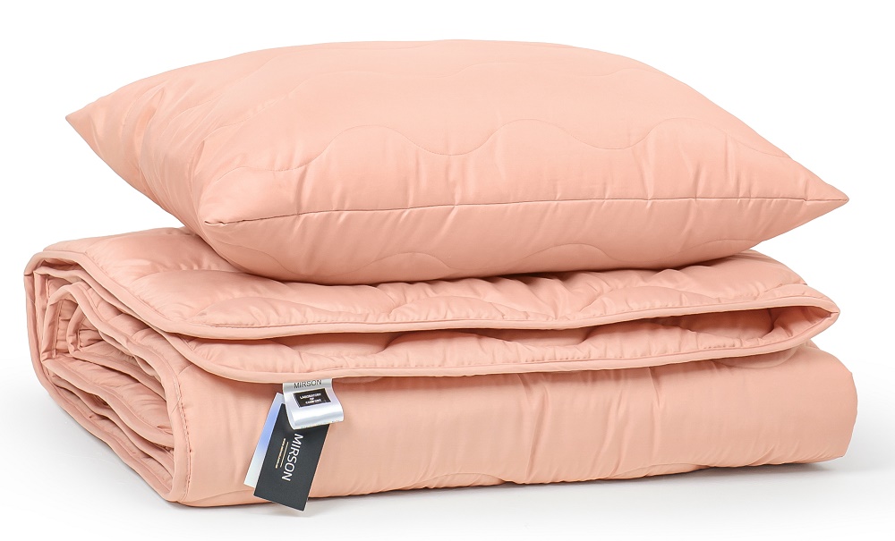 

Набор антиаллергенный MirSon Tencel 1755 Eco Light Coral (одеяло + подушка) 200х220 см + 50х70 см украина, тенсел