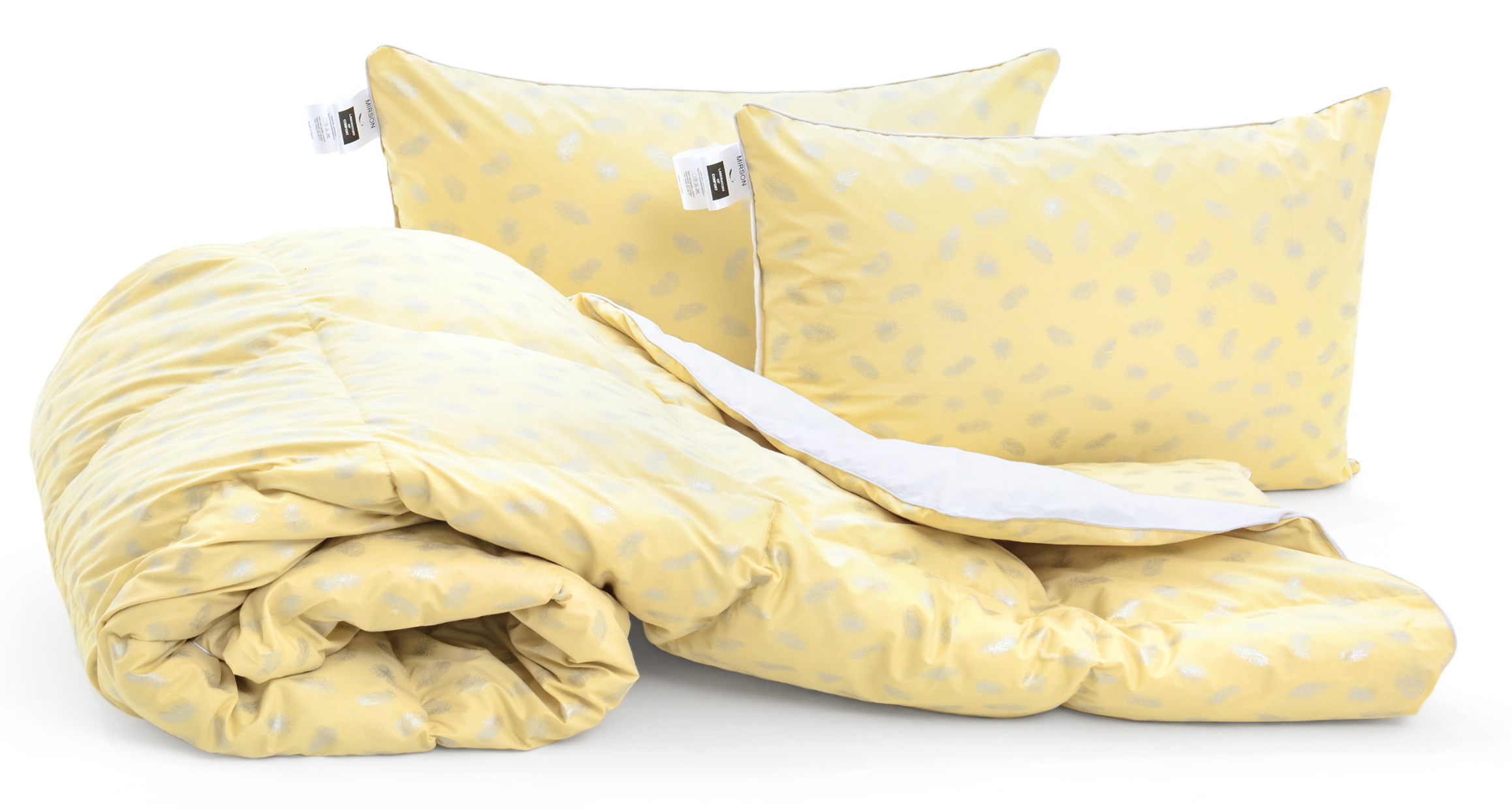 

Набор MirSon Karmen 1952 "Bio-Beige" (одеяло + две подушки 50*70 мягкие) 172х205 см + 50х70 см 2шт италия, био-пух