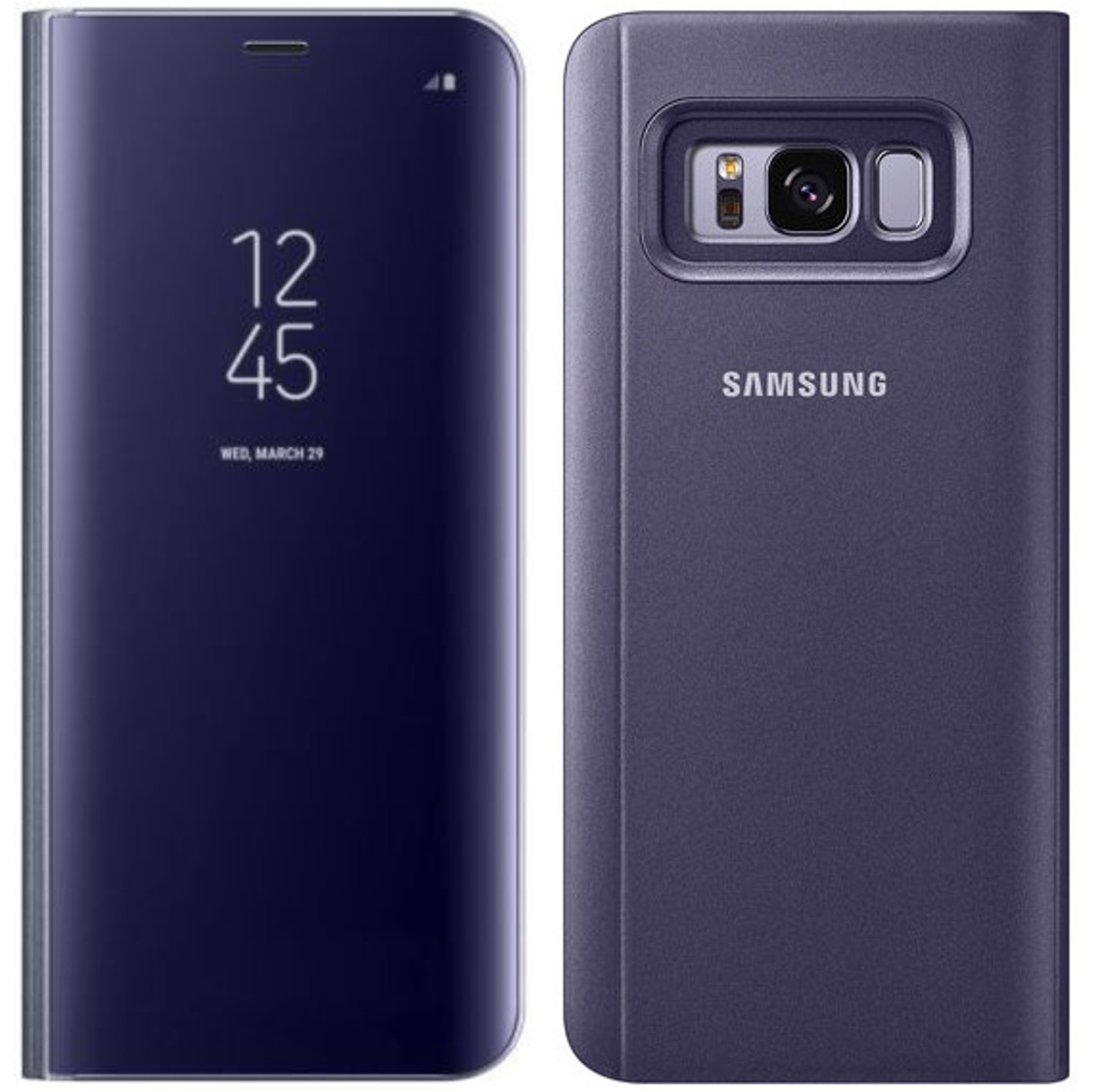 

Защитный смарт чехол книжка S-View Flip Cover Clear Samsung S8 Plus + EF-ZG955 orchid grey