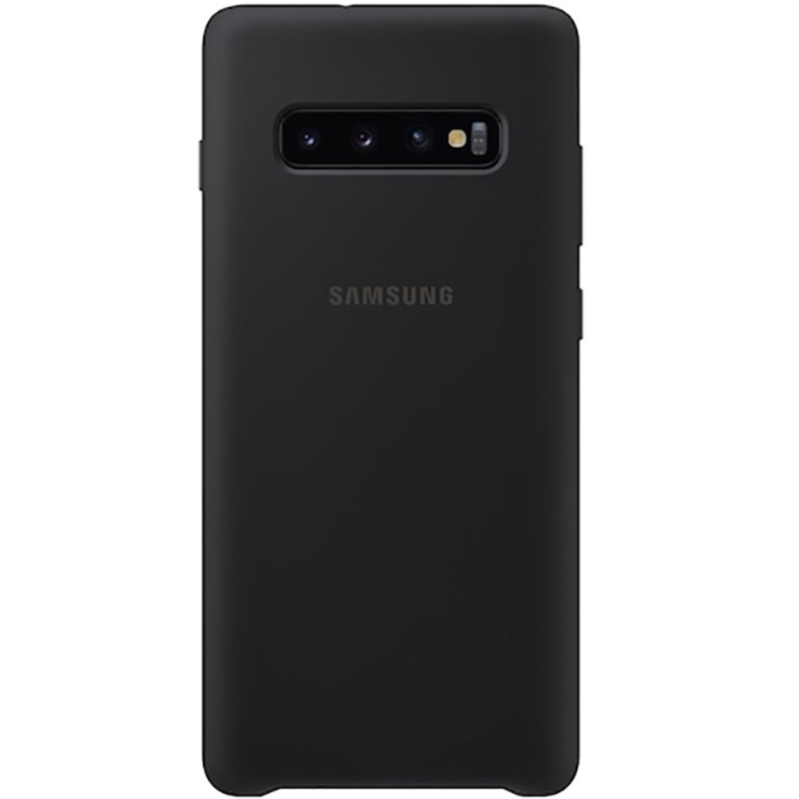 

Силиконовый чехол накладка Protective Silicone Cover Samsung Galaxy S10 Plus + EF-PG975 black