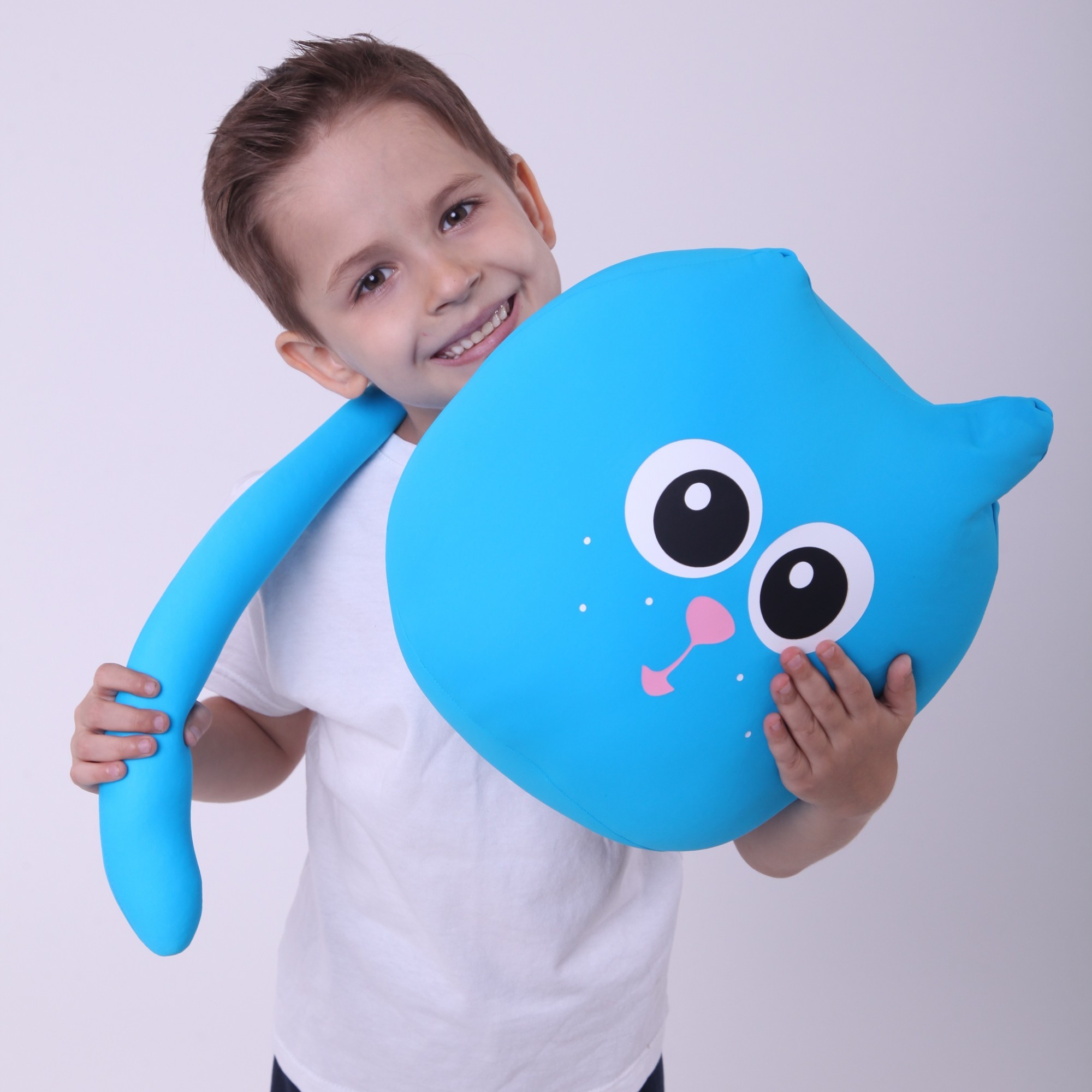 

Мягкая игрушка антистресс Mimimishka Кот Голубика, 35х28х25см, (i300)