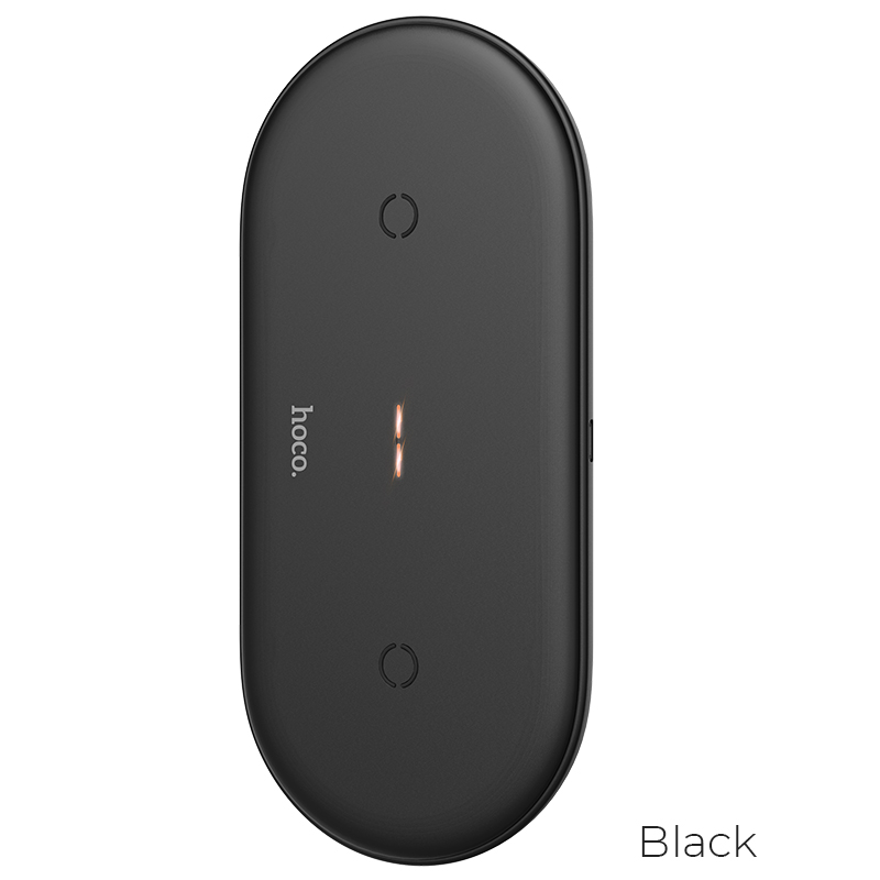 

Беспроводная зарядка Hoco 2in1 Dual Power Type-C CW23 |10W| для 2 телефонов Black