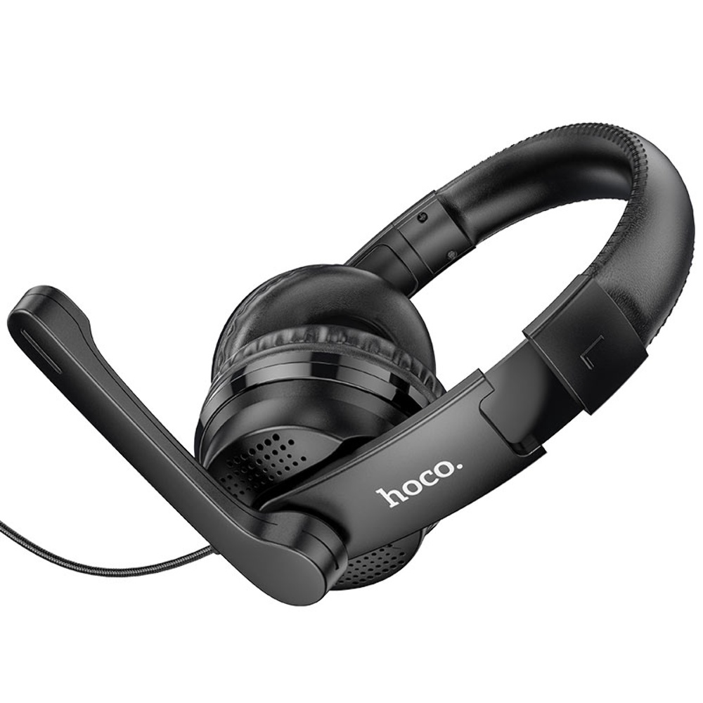 

Наушники накладные игровые Hoco W103 чёрные с микрофоном