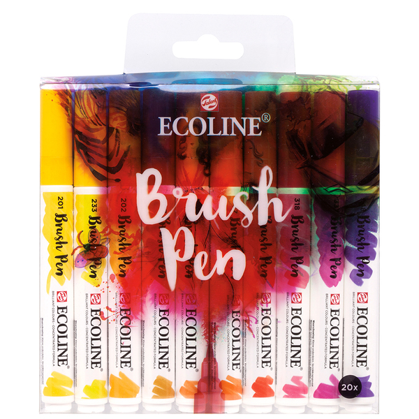 

Набір пензлів-ручок Ecoline Brushpen, 20шт, Royal Talens (11509004)