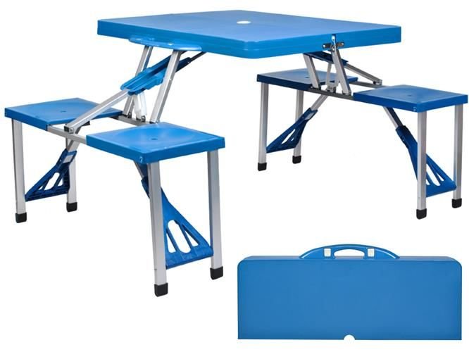 

Набір меблів туристичний Malatec стіл + 4 стільці Blue