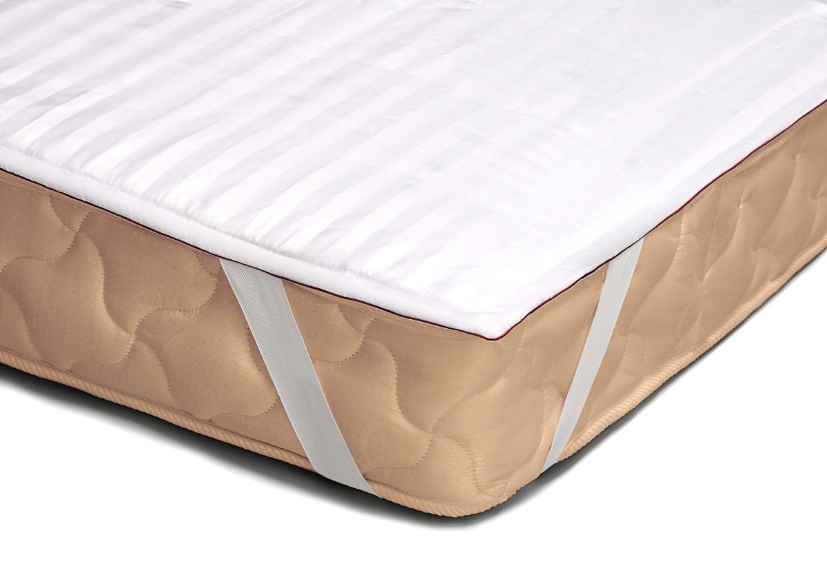 

Наматрасник КОТТОН PanMatras резинки по углам 160x190 белый
