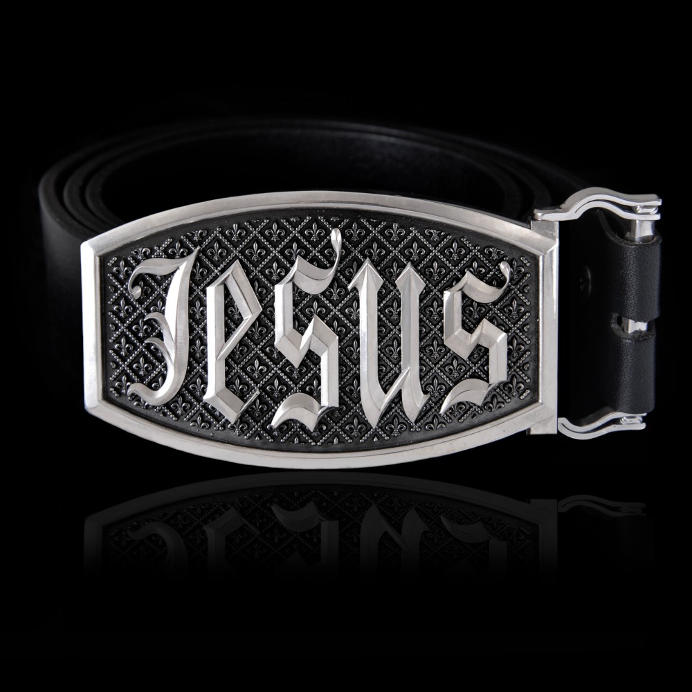 

Серебряная пряжка для ремня Lions Hear "Бытие"