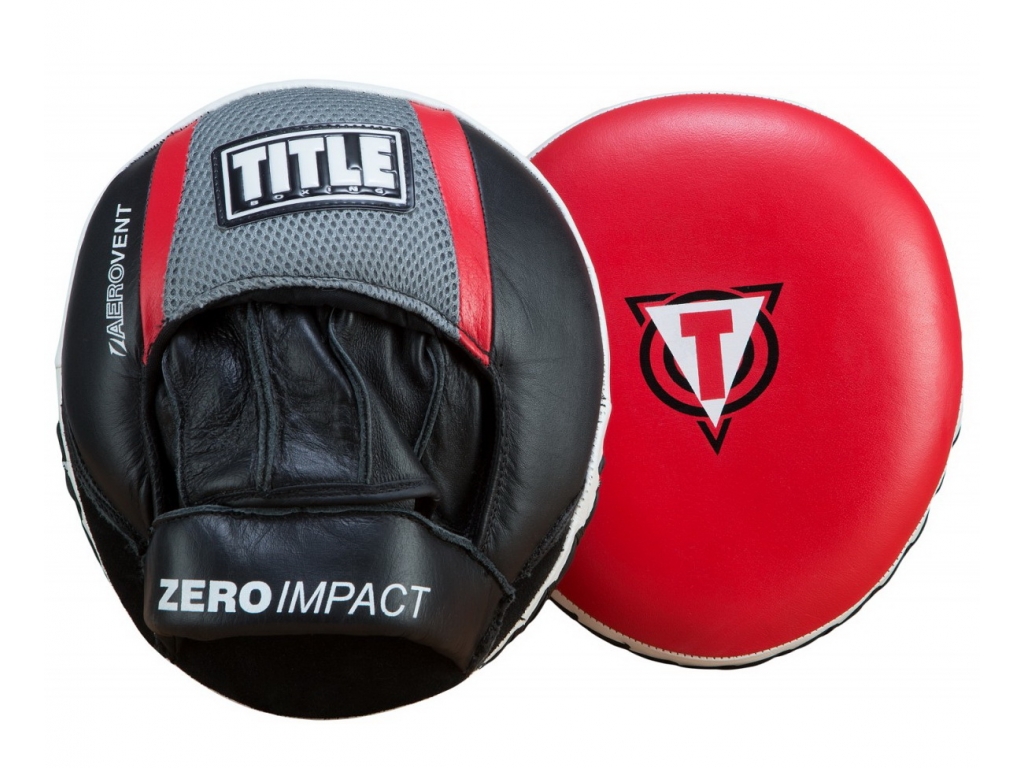 

Лапы TITLE Defense Shield Zero-Impact Punch Mitts один размер чёрный/красный (4221)