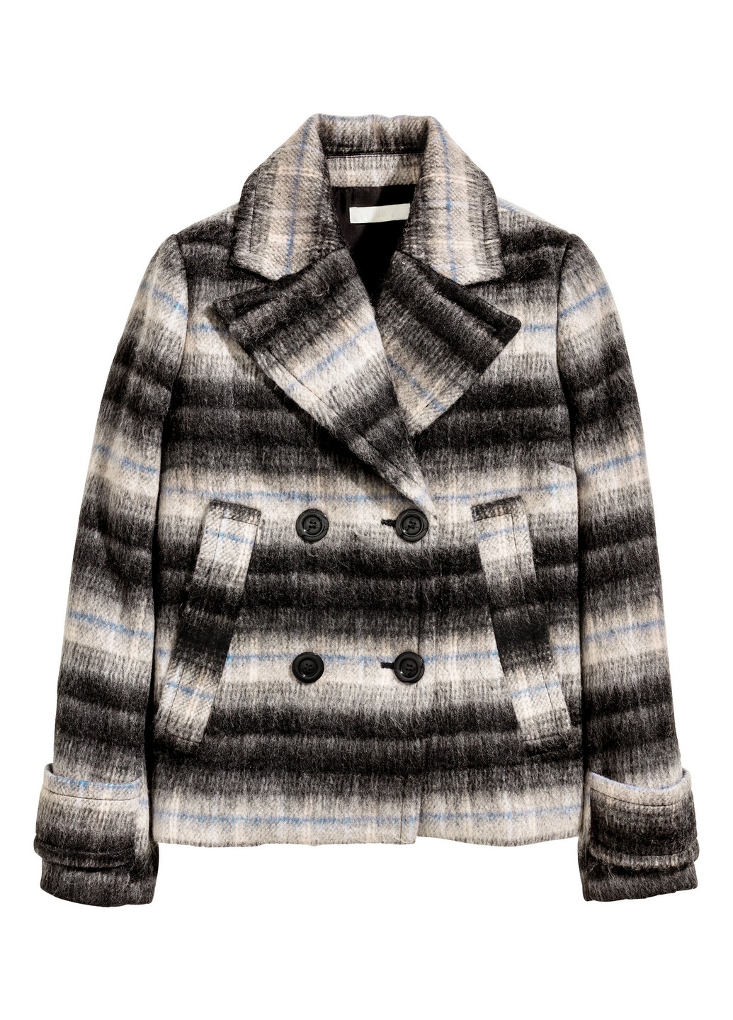 

Полупальто H&M 38 Серый 0397440_клет