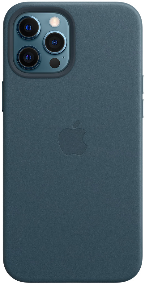 

Чехол STR Leather Case for iPhone 12/12 Pro (с MagSafe) - Baltic Blue STR
