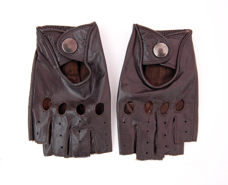 

Перчатки женские лаковая кожа и кожа, цвет коричневый, размер 6,5, pov4259