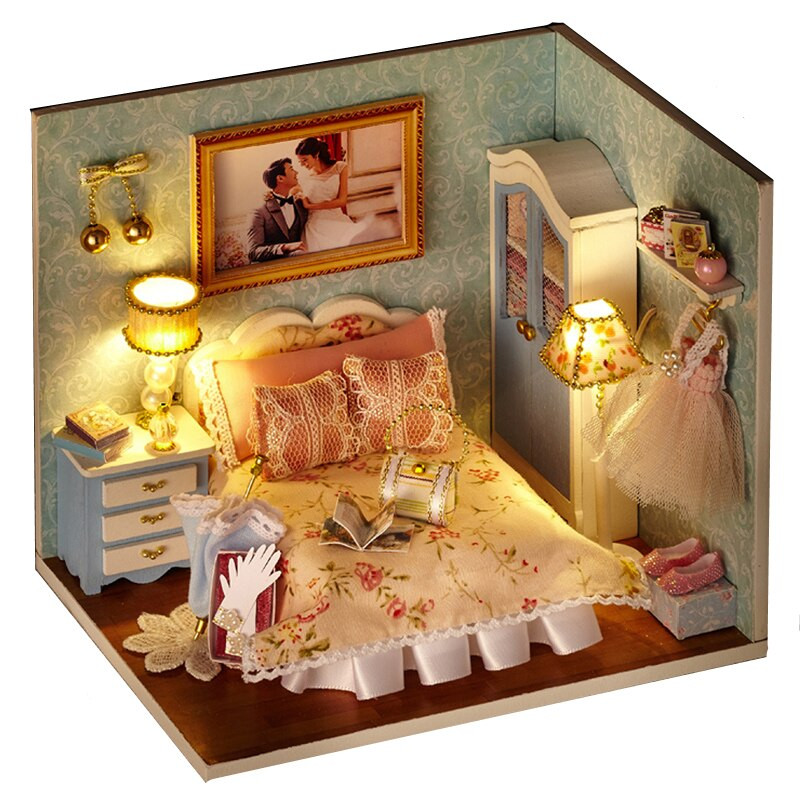 

3D Интерьерный конструктор DIY House Румбокс Hongda Craft "Happy Moment" Китай (без купола)