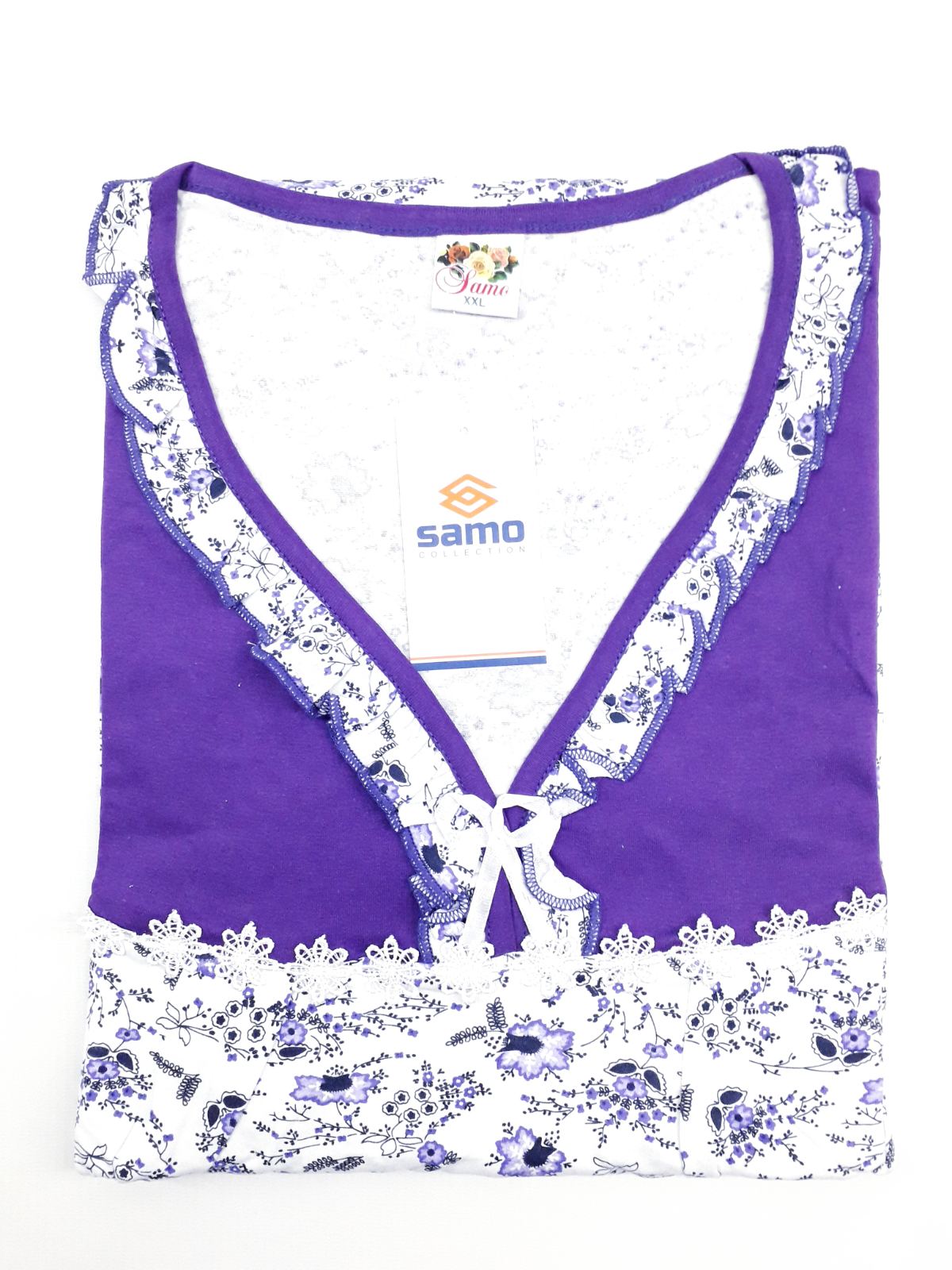 

Ночная сорочка Samo W2103 54(р) белый с фиолетовым
