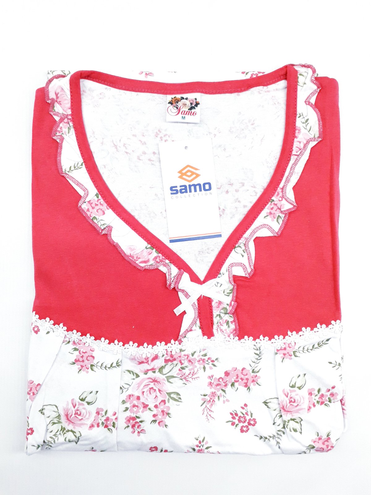 

Ночная сорочка Samo W2103 (р) белый с красным, Ночная сорочка Samo W2103 48(р) белый с красным