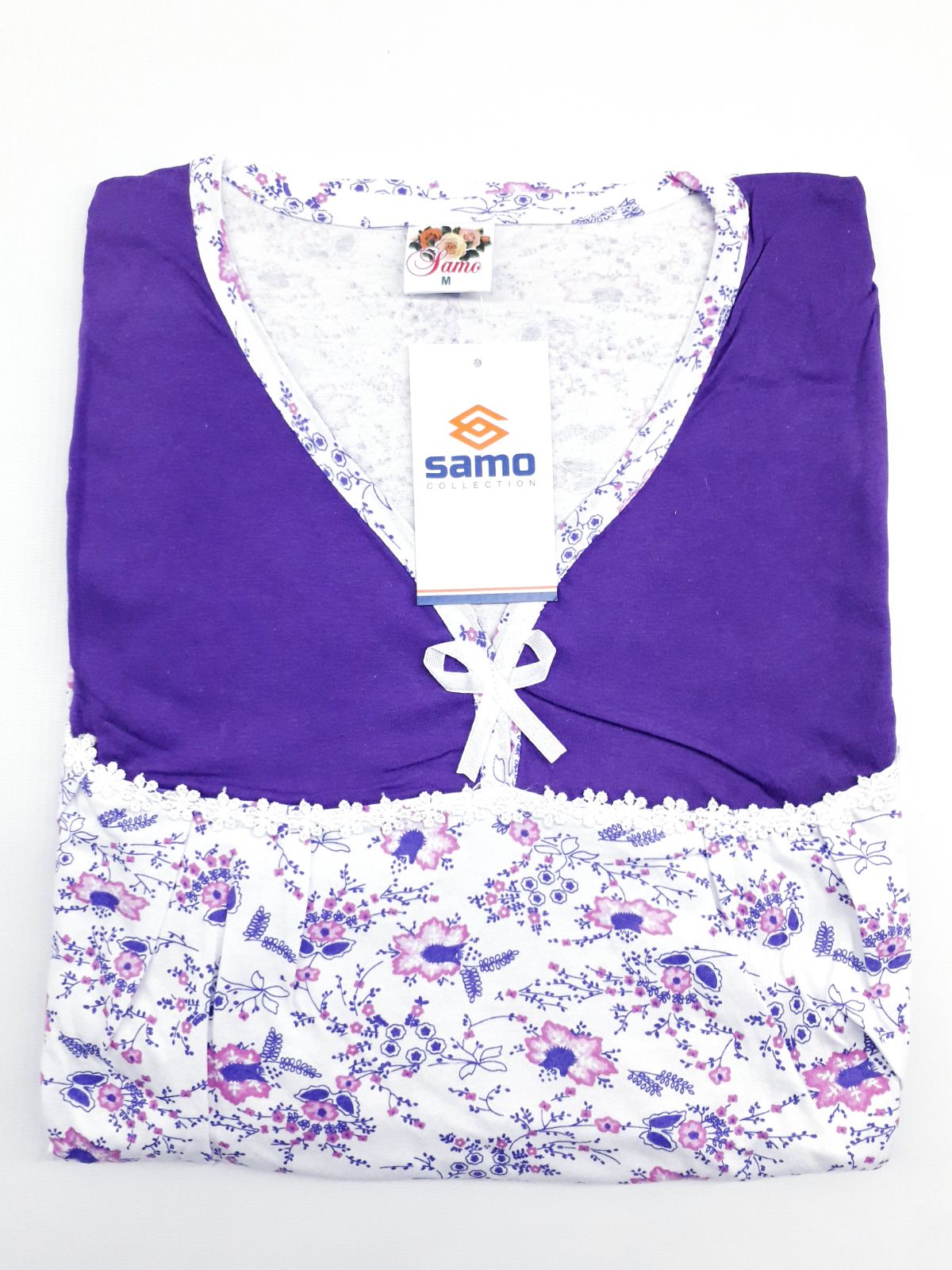 

Ночная сорочка Samo W2102 48(р) белый с фиолетовым