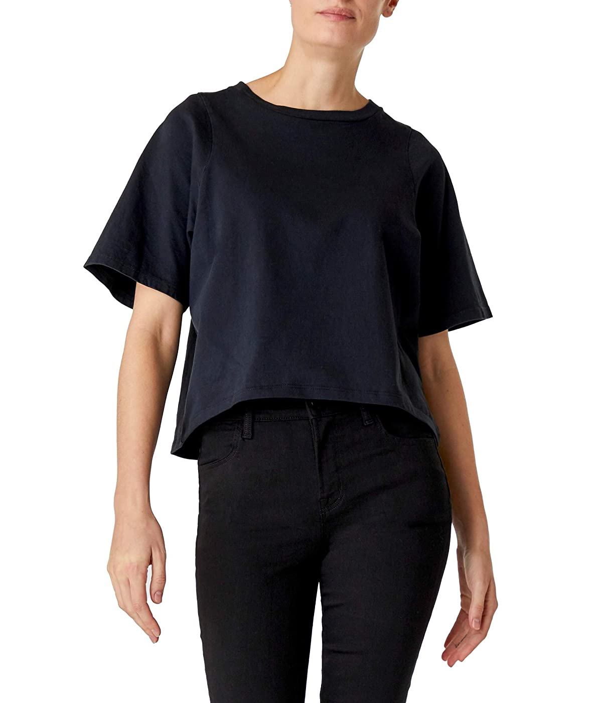 

Футболка J Brand Lillie Shrunken Short Sleeve Tee Black, L (48)