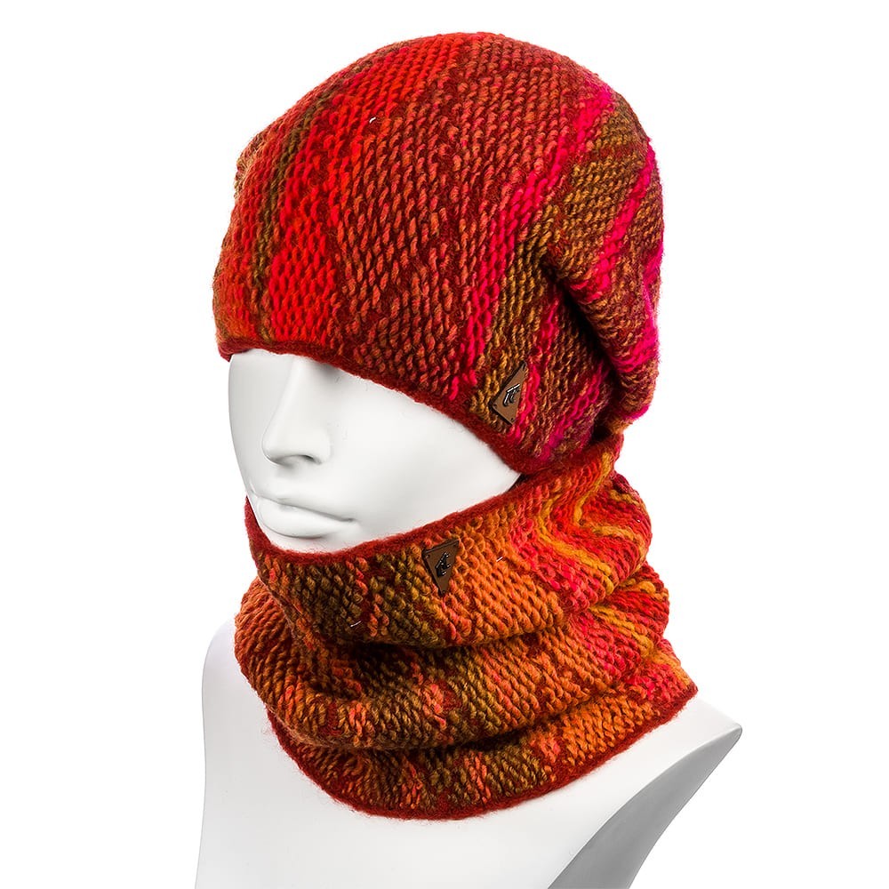 

Комплект женский (шапка+снуд) Hattson SHH-76  Красный, Комплект женский (шапка+снуд) Hattson SHH-76 One Size Красный