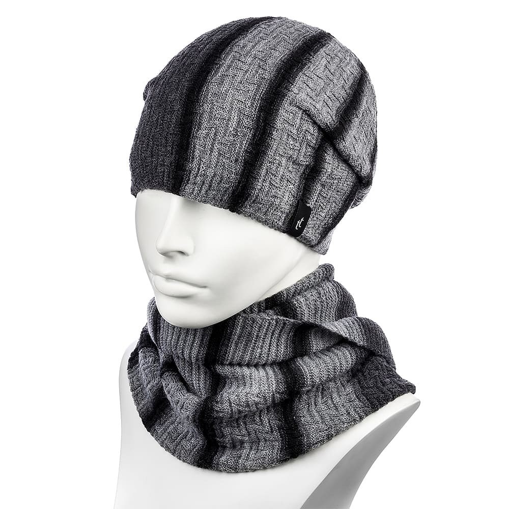 

Комплект женский (шапка+снуд) Hattson SHH-65  Чёрный, Комплект женский (шапка+снуд) Hattson SHH-65 One Size Чёрный