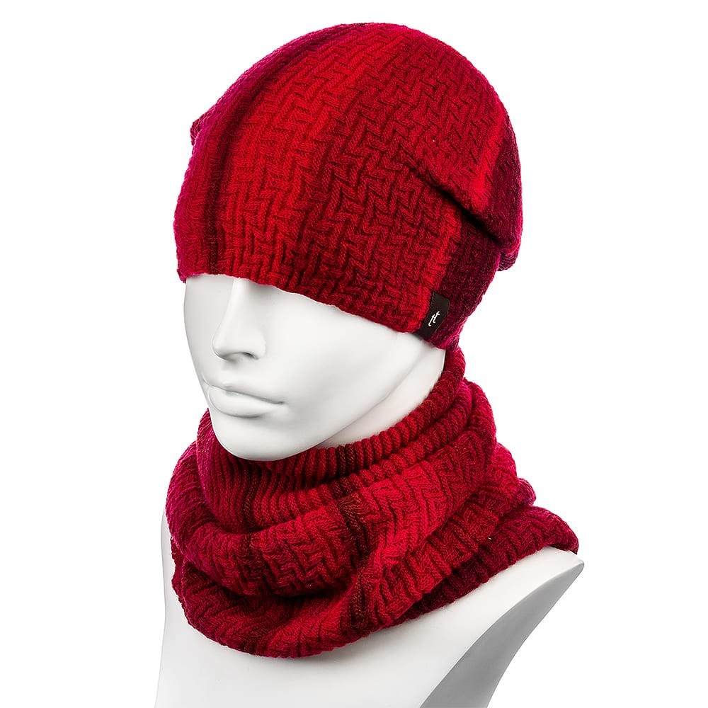 

Комплект женский (шапка+снуд) Hattson SHH-65  Красный, Комплект женский (шапка+снуд) Hattson SHH-65 One Size Красный