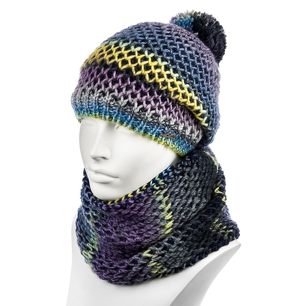 

Комплект женский (шапка+шарф) Hattson SHH-66 One Size Синий